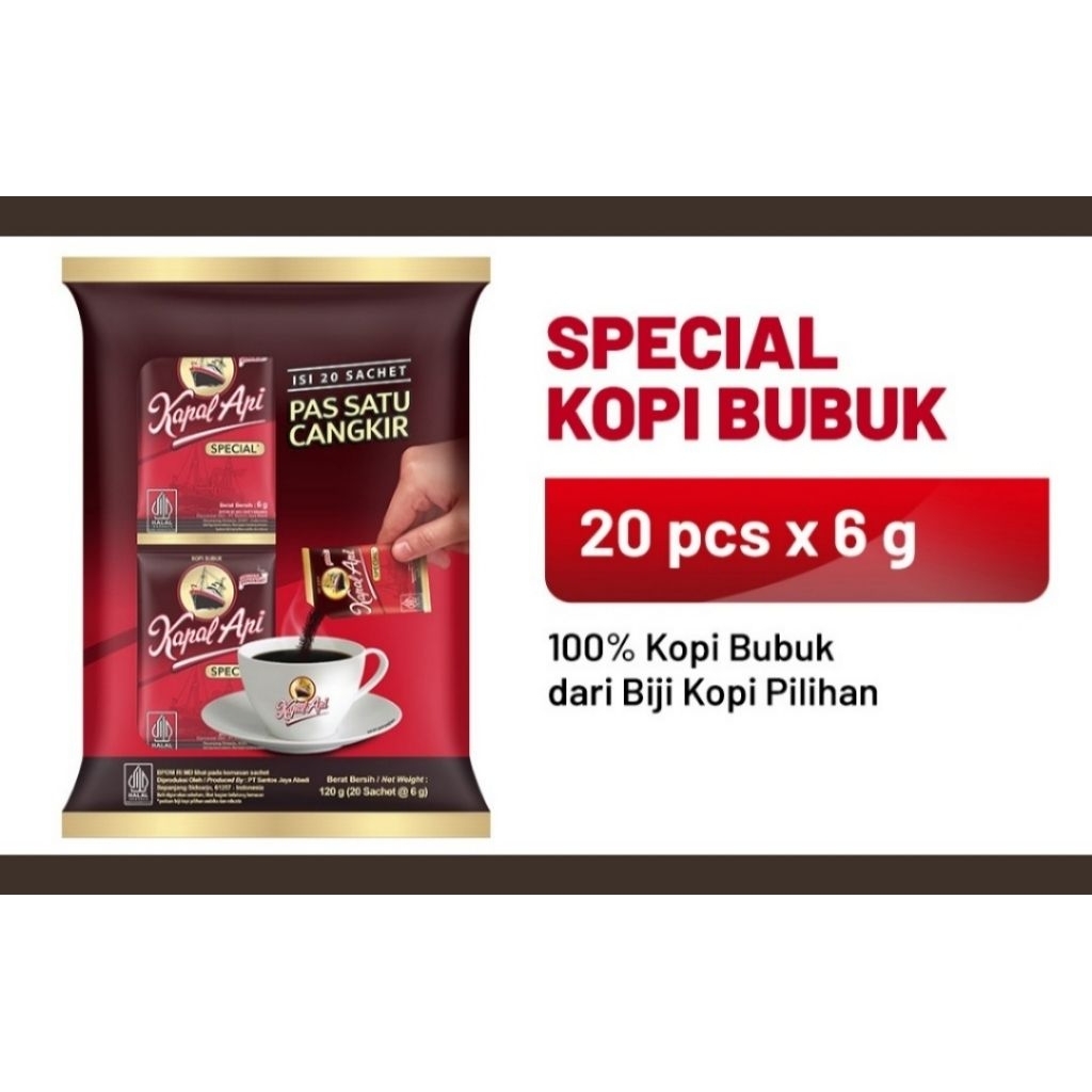 

Kopi Kapal Api Spesial Mini 20 Sachet x 6 g