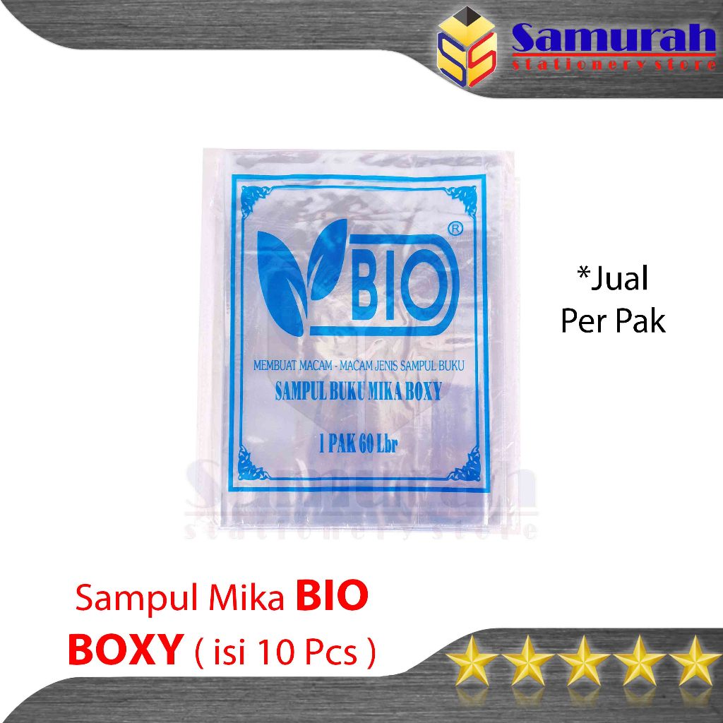 

Sampul Plastik Mika Bio Ukuran Boxy - B5 / Sampul Buku Tulis Big Boss Campuss 36 / 50 Besar isi 10 Lembar
