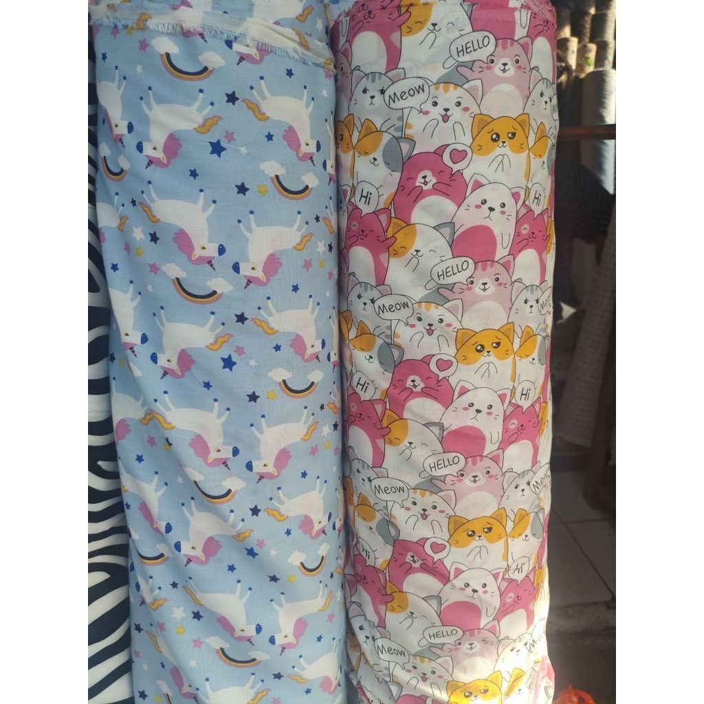 Rayon Premium Motif Meteran - Bahan Adem