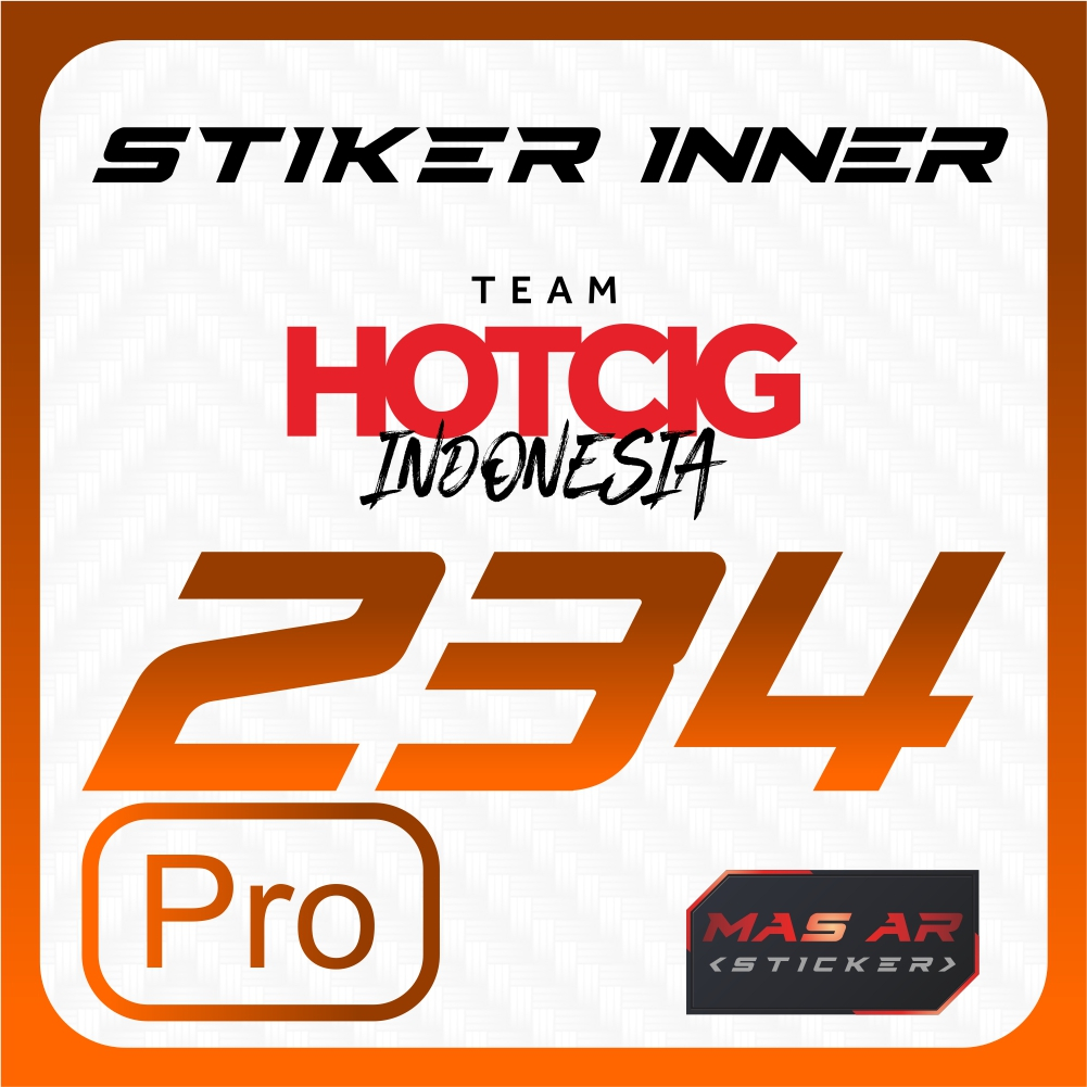 

Stiker hanya Inner Daleman HCR code 234 Pro - From Best Seller