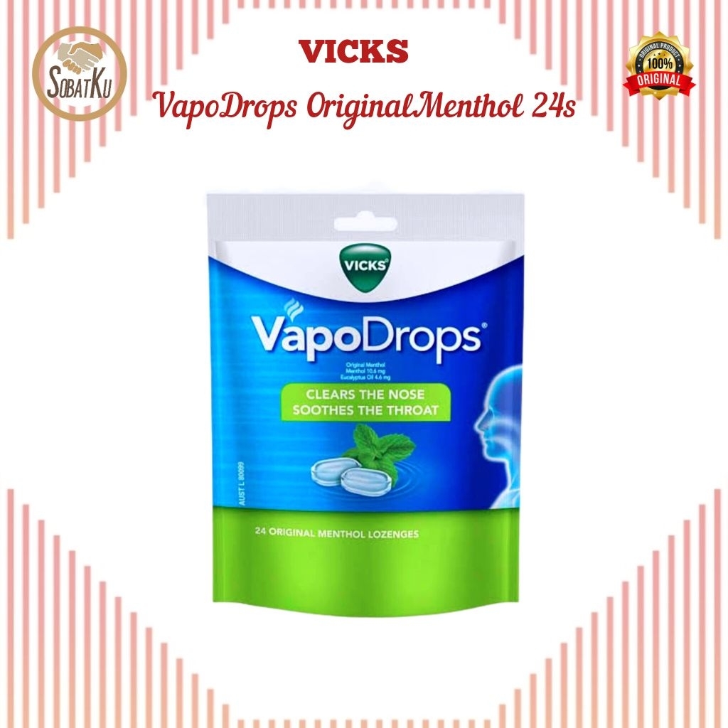 Vicks Vapodrops Original Menthol Lozenges 24s