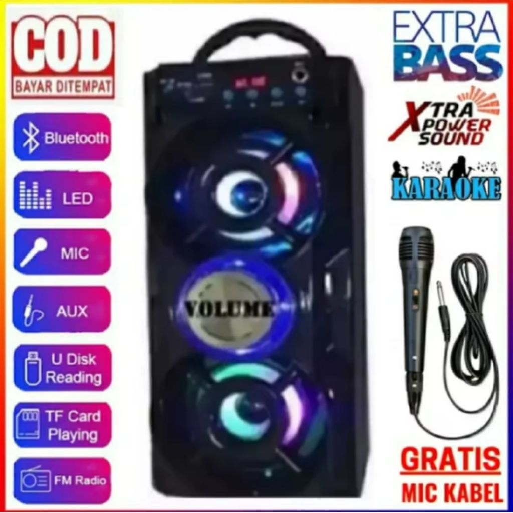 SPEAKER YC-801/MH-38BT GRATIS SX-3009 MIC WIRELESS SPEAKER SX-5005 PORTEBEL XTRAA BASSSS SPEAKER KAR