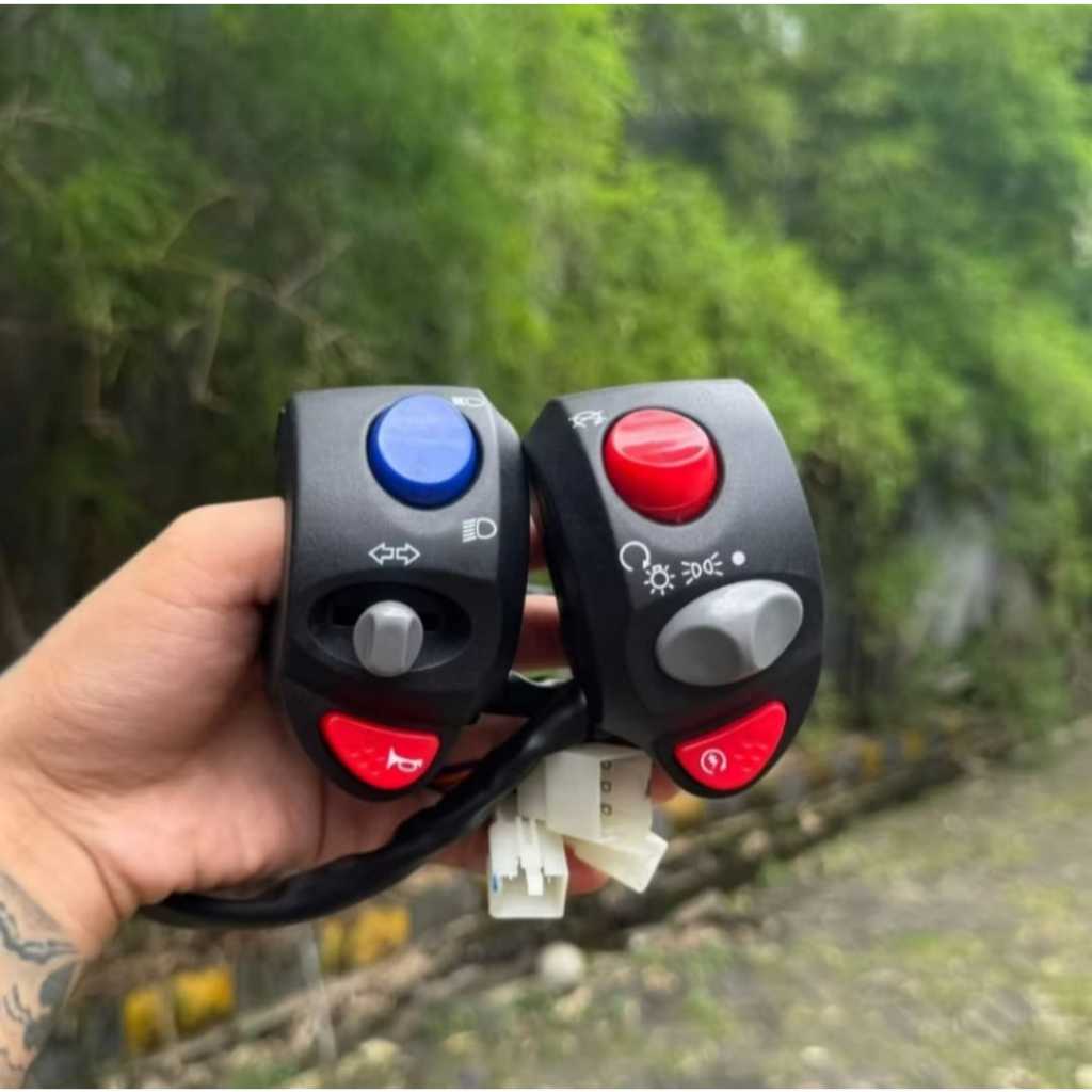 SAKLAR DOMINO SET KIRI KANAN FINO PNP BEAT MIO VARIO SCOOPY XEON DLL Saklar Set Domino Kiri Kanan Sa