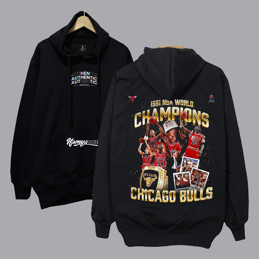Hoodie Pria Distro 100% Original Naonya sweater xxl sablon authentic apparel champions chicago bulls