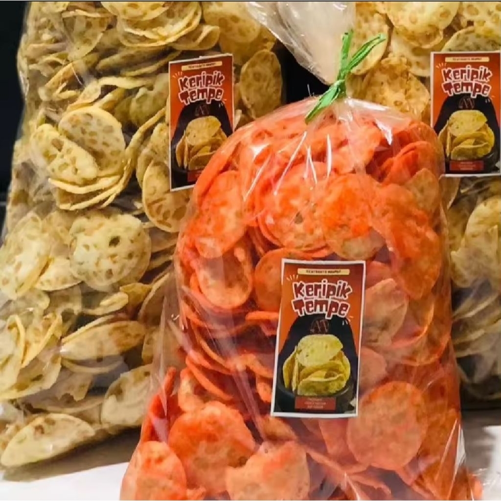 

keripik kripik krupuk kerupuk tempe sagu goreng 1kg gram gurih asin pedas balado