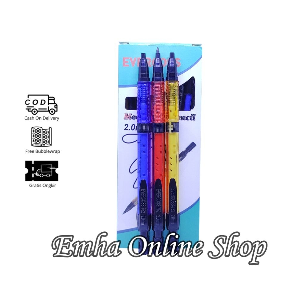 

Pensil Mechanical 2.0mm Evercoss EV-752 Mekanik Bisa Isi Ulang Untuk Pelajar Kantor Keluarga