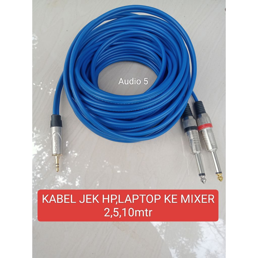 KABEL JEK HP,LAPTOP KE MIXER