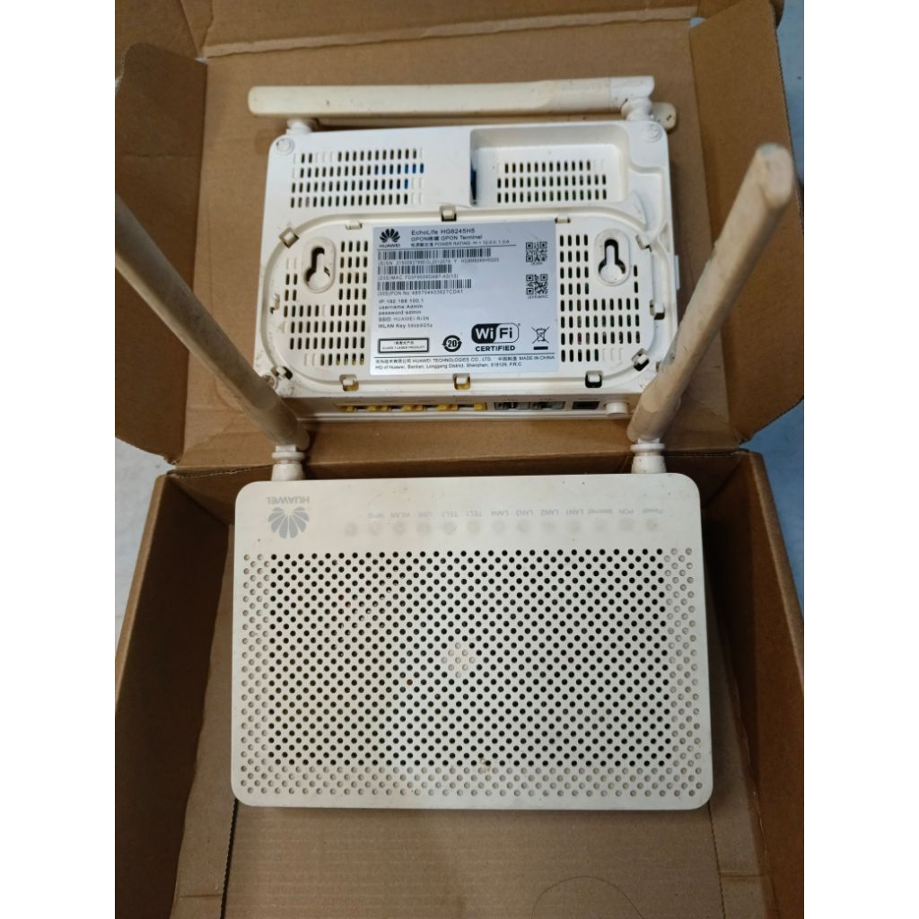 Router Wifi Huawei HG8245H5 Port Biru + Adaptor