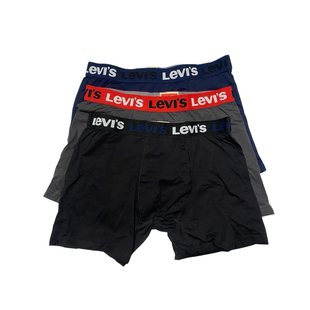 BOXER ORIGINAL 100%/BOXER LEVIS /Boxer Cowok/Pria/laki laki/Dewasa/Remaja, Boxer Halus Nyaman di Pak