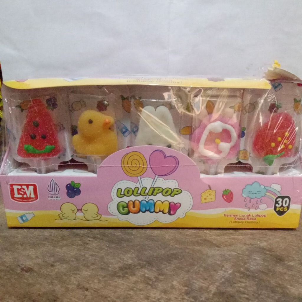 

permen lunak lollipop aneka rasa isi 30 pcs