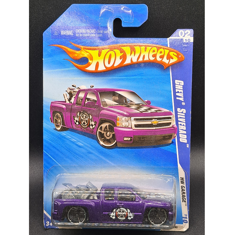2010 Hot Wheels - '07 Chevy Silverado - Purple - Walmart Exclusive