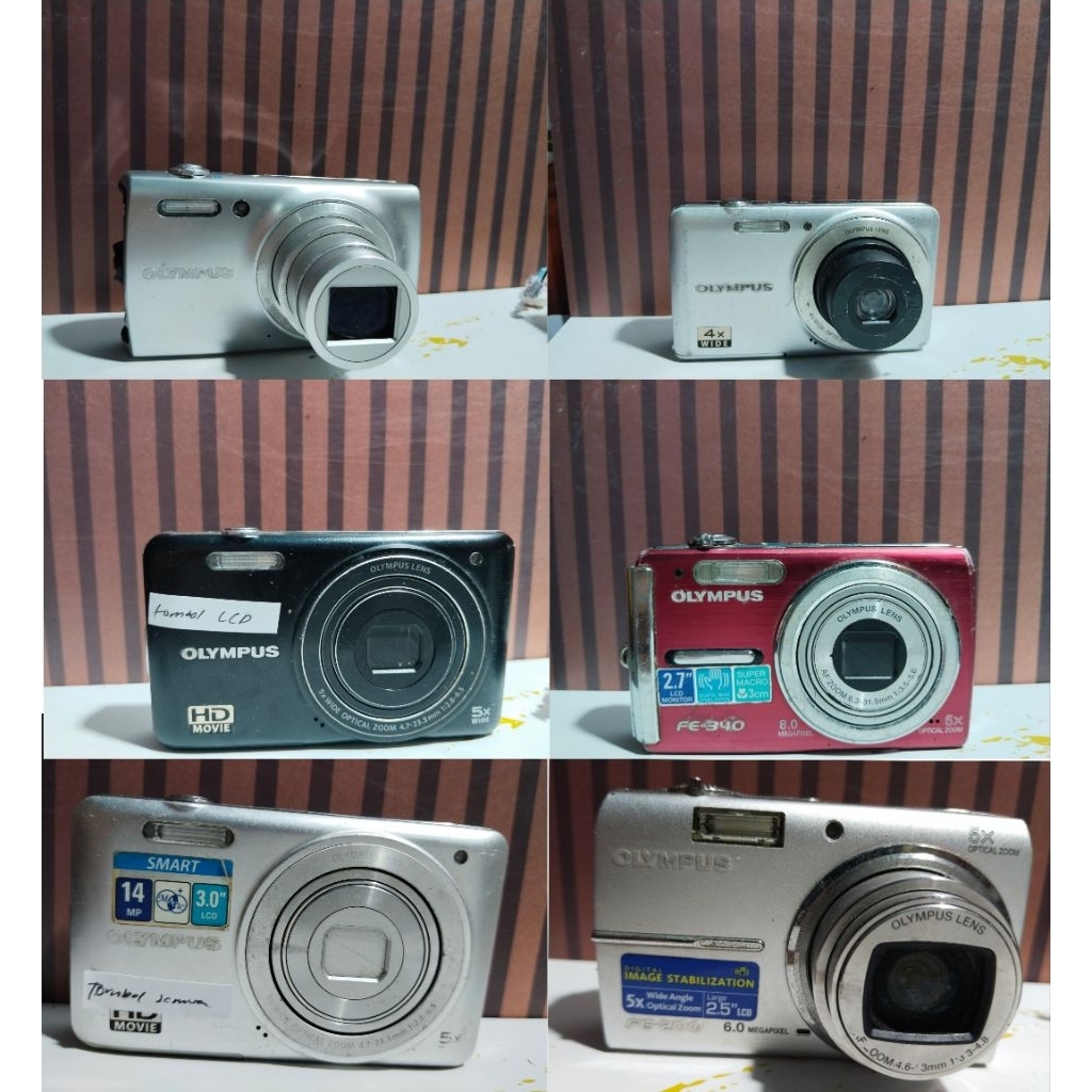 [MINUS] Kamera Digital Pocket Digicam Camdig OLYMPUS Bekas Second Murah Berkualitas Jual Kondisi Min