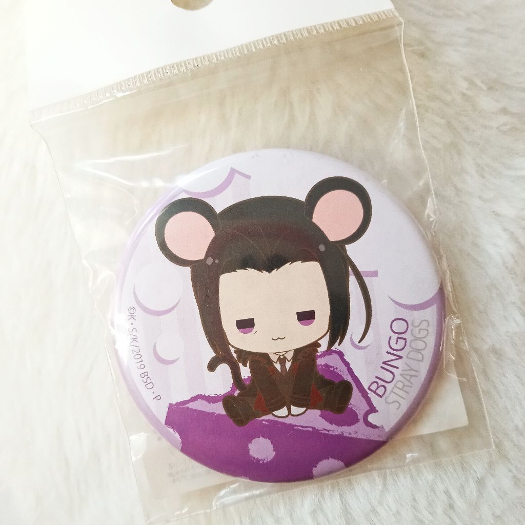 BUNGOU STRAY DOGS Official Merch Ogai Mori Pin Charatchu