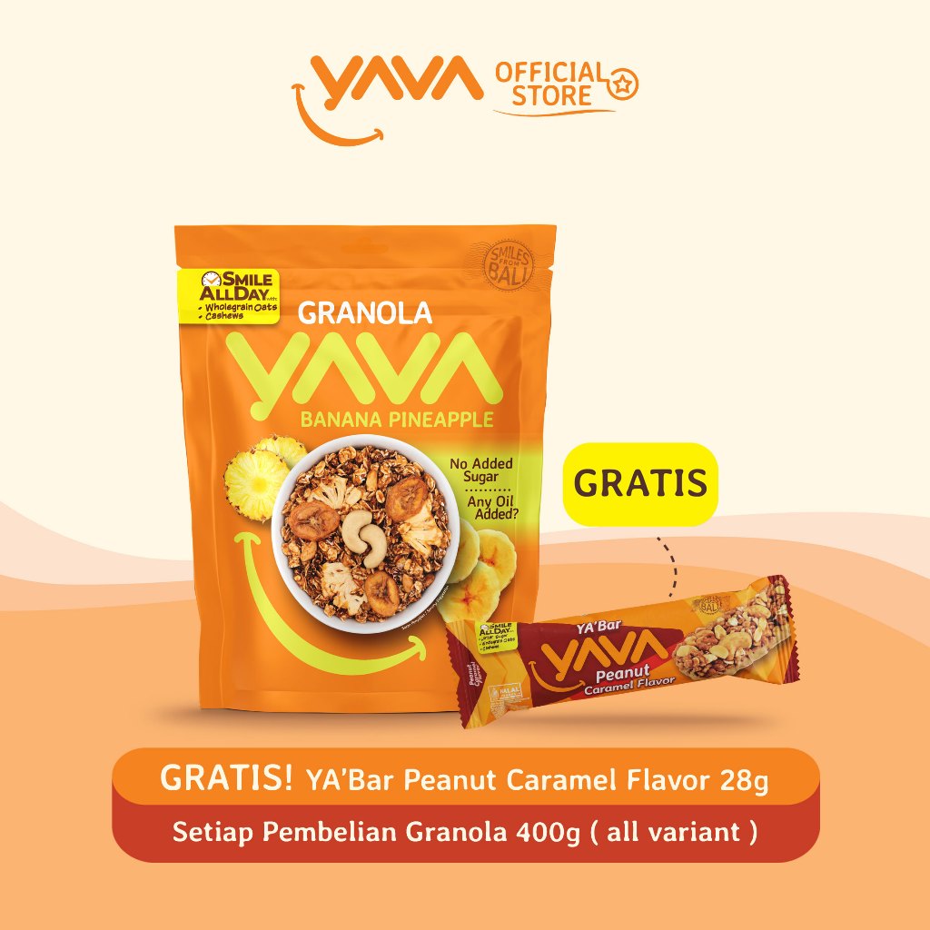 

YAVA Granola Banana Pineapple 400g