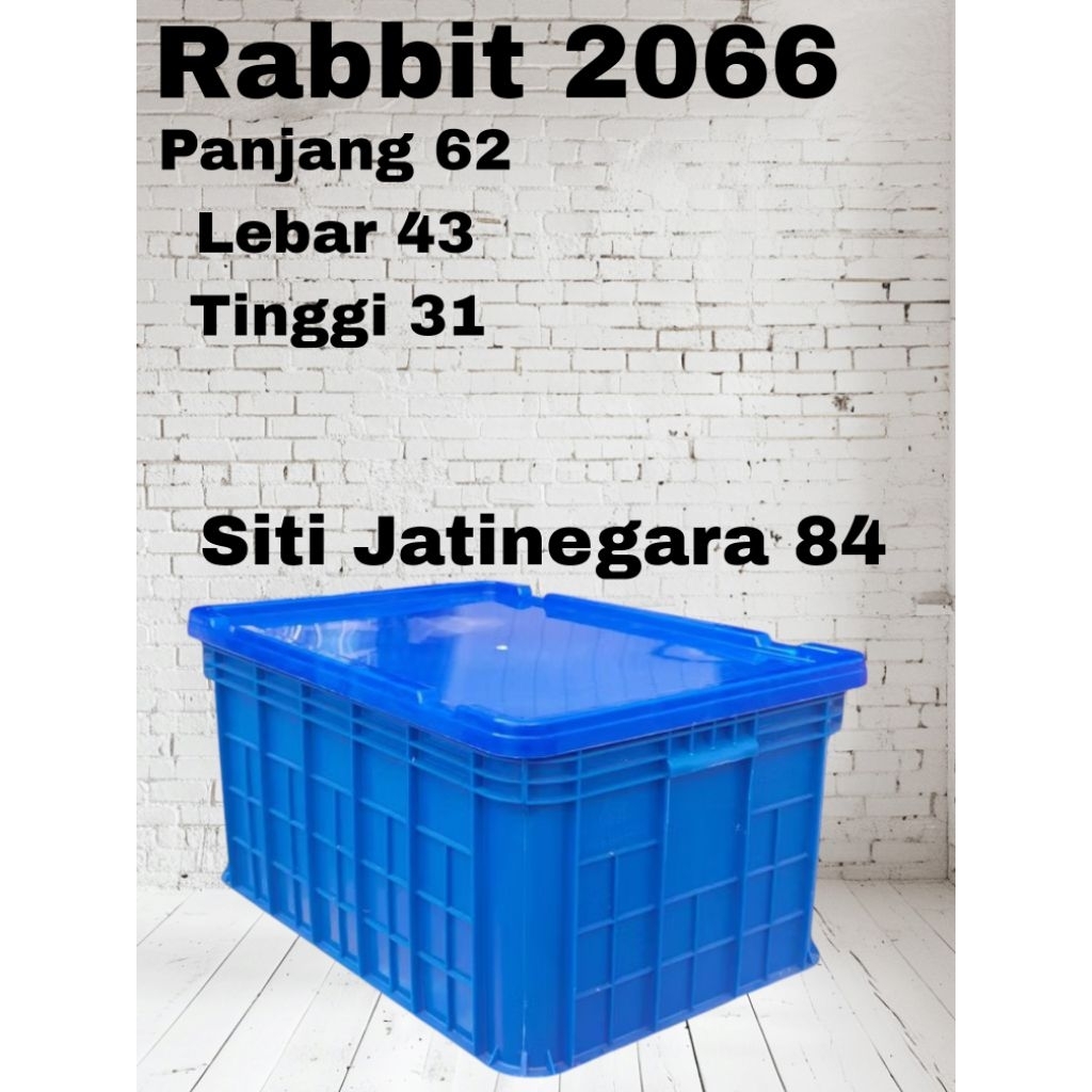 Container Box Rabbit 2266 + Tutup/ Container Box Serbaguna