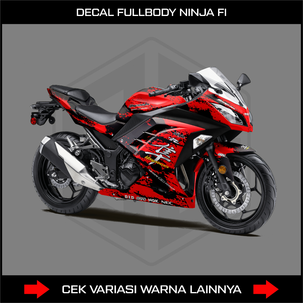 DECAL STIKER NINJA FI 250 OLD FULL BODY / KAWASAKI NINJA 250 FI OLD