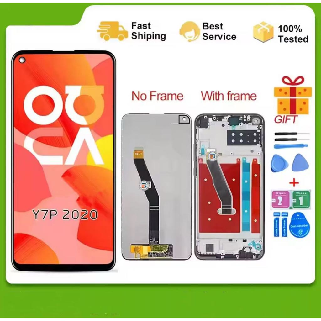 Original for Huawei Y5P/Y6P/Y7P/Y8P LCD screen assembly with frame