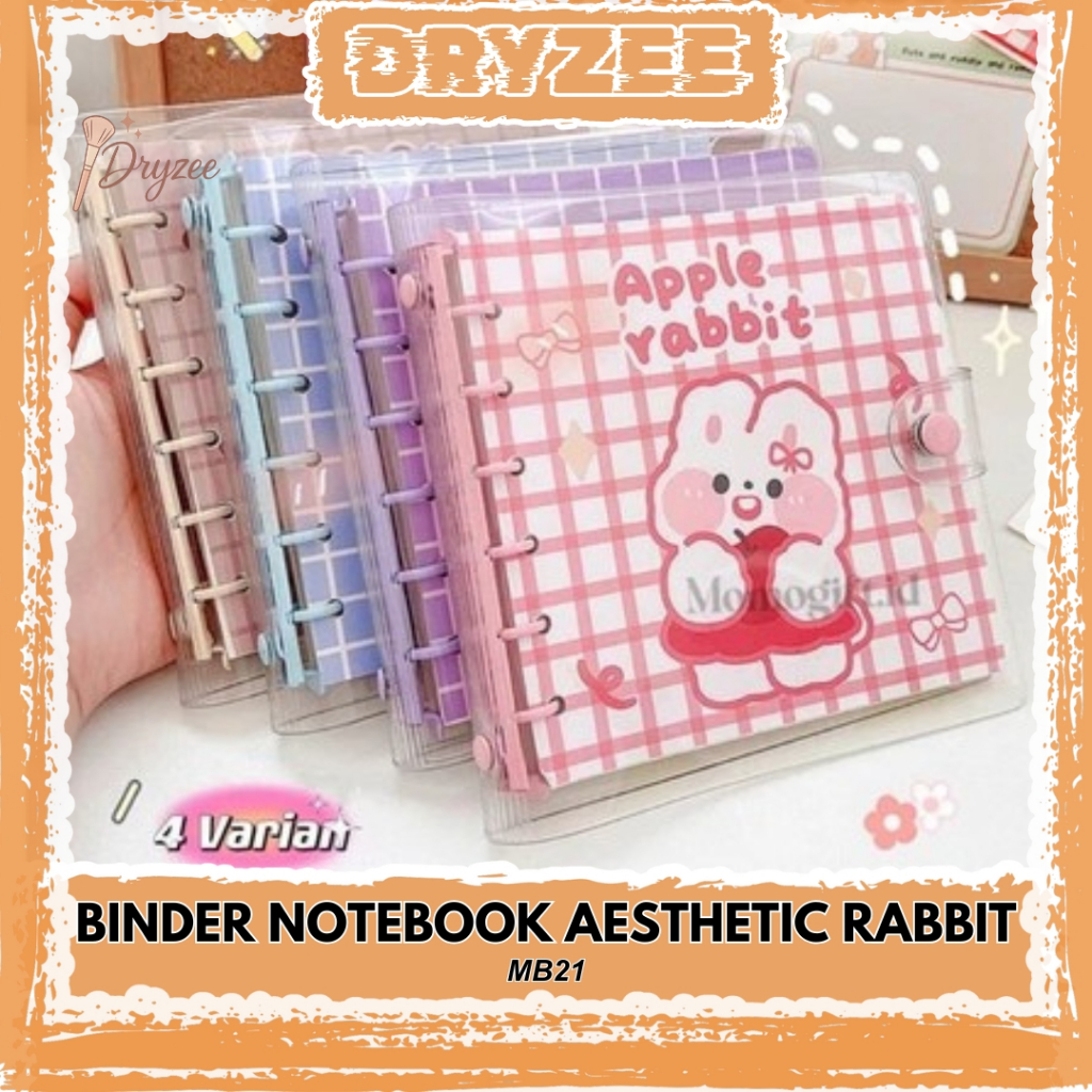 

Buku Binder Notebook Aesthetic Colourfull Edisi Rabbit MB21