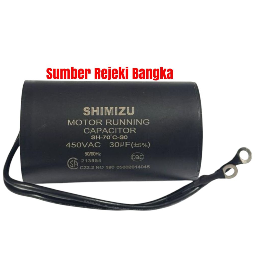 CAPASITOR / KAPASITOR 30 UF 450 VAC/30UF 450VAC POMPA SHIMIZU PC-502/PC-503