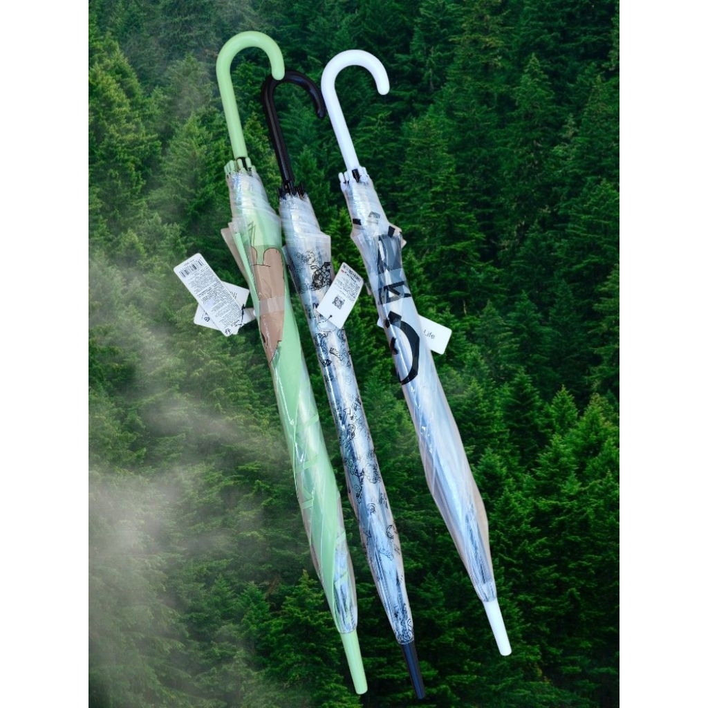 MINISO TRANSPARANT UMBRELLA EDITION PAYUNG TRANSPARANT