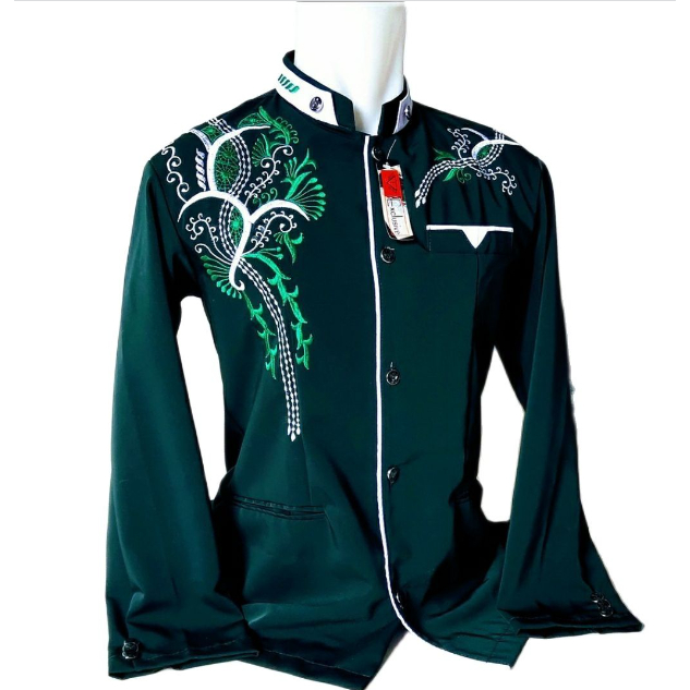 (( LEBSA MOESLIM WEAR )) jasco/jas koko  busana mus;im pria dewasa 2025 warna  hijau botol/hijau arm