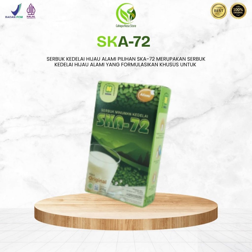 

Natural Nusantara Ska-72 Susu Kedelai Serbuk Kedelai Hijau Alami Penggemuk Badan 1 bungkus
