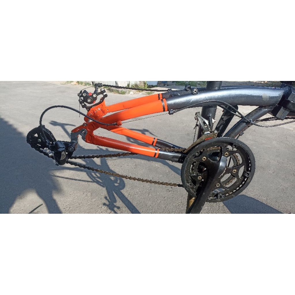 sepeda lipat ecosmo upgrade (tanpa roda)