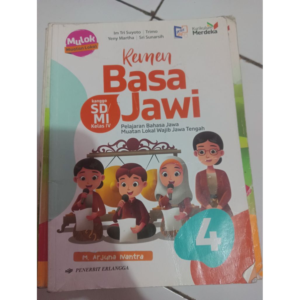 BUKU REMEN BASA JAWI KELAS 4 PENERBIT ERLANGGA (BEKAS)