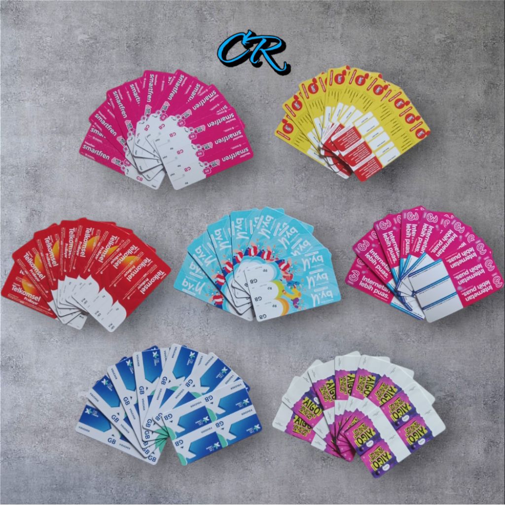 Voucher Kosong All operator Bahan Injek Kuota Internet