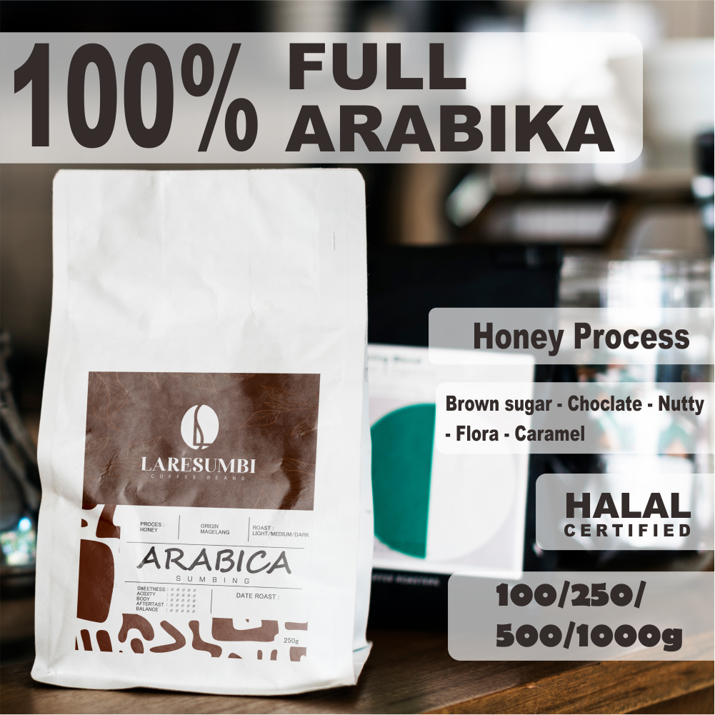 

LARESUMBI Full Arabika sumbing Proses Honey Premium