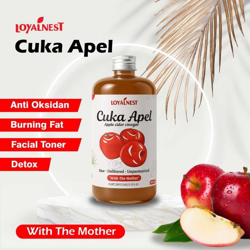 

CUKA APEL/APPLE VINEGAR WITH THE MOTHER 500ML ORIGINAL 100%