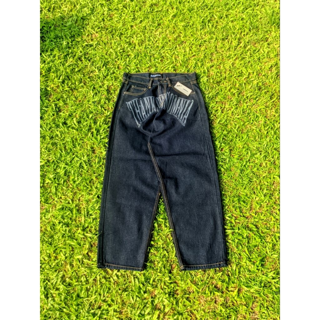 DENIM PANTS DRAELLE ARCH INDIGO BLUE THANKSINSOMNIA