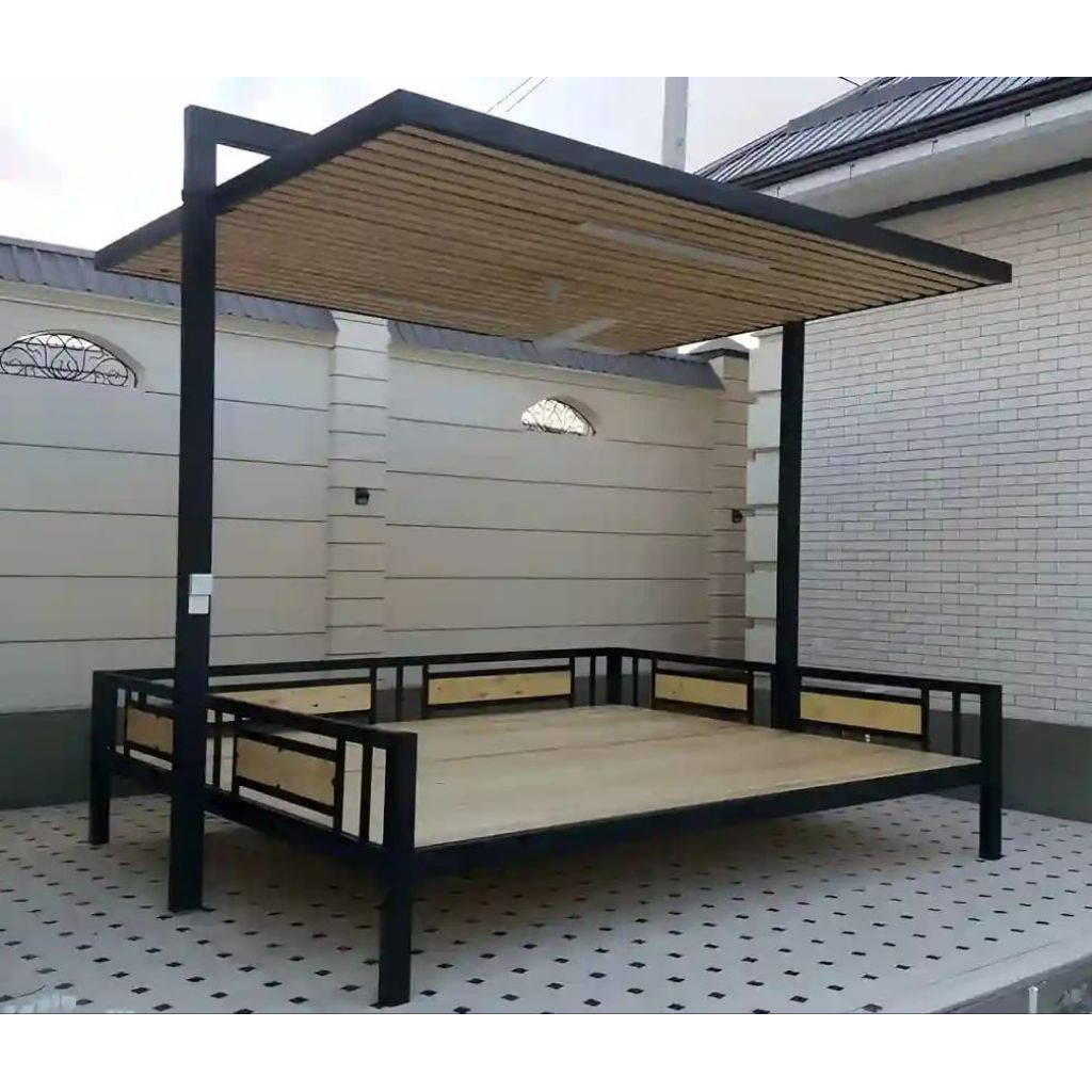 gazebo indor bisa juga outdor lengkap dengan atap bahan besi