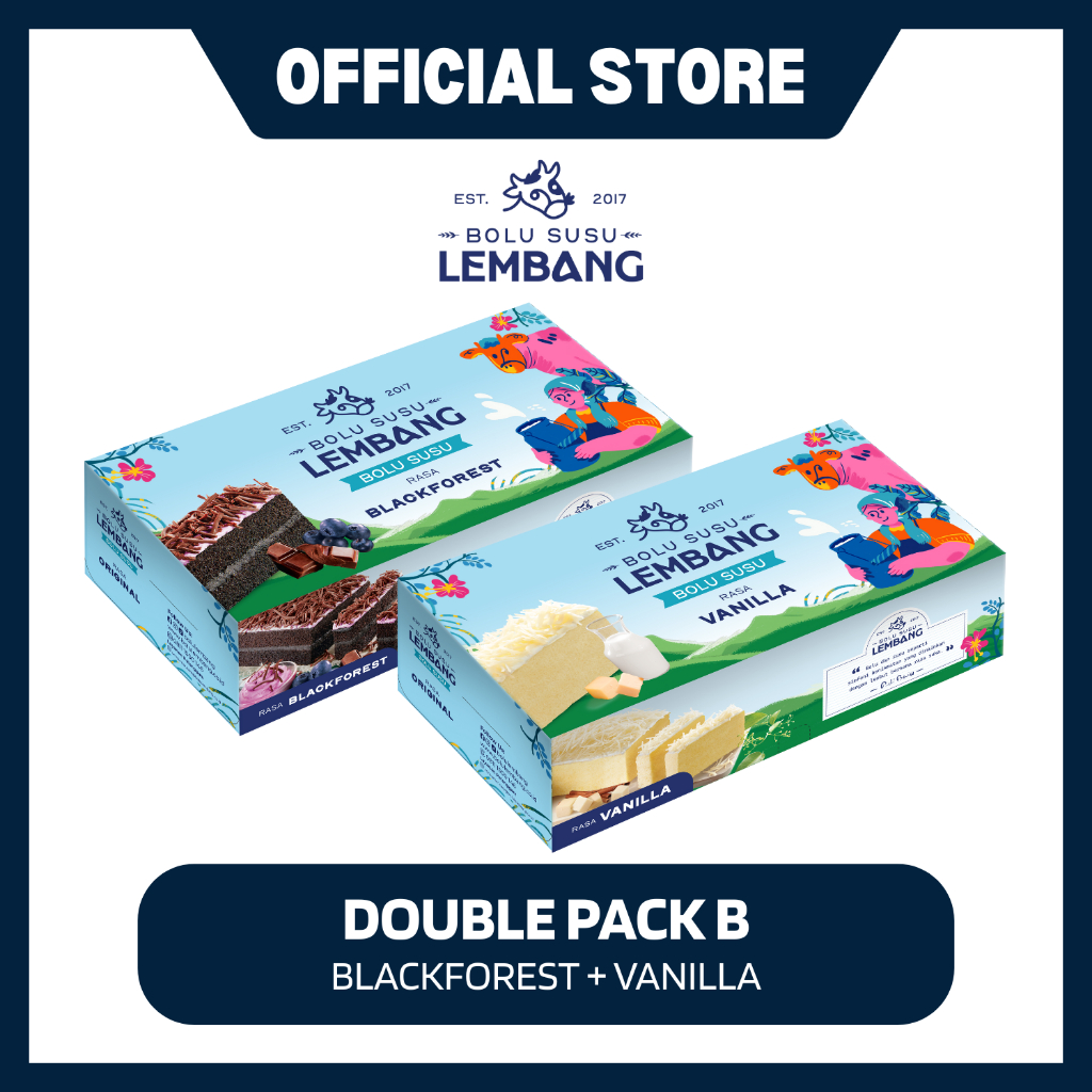 

Double Pack B (Reguler - Blackforest + Vanilla)