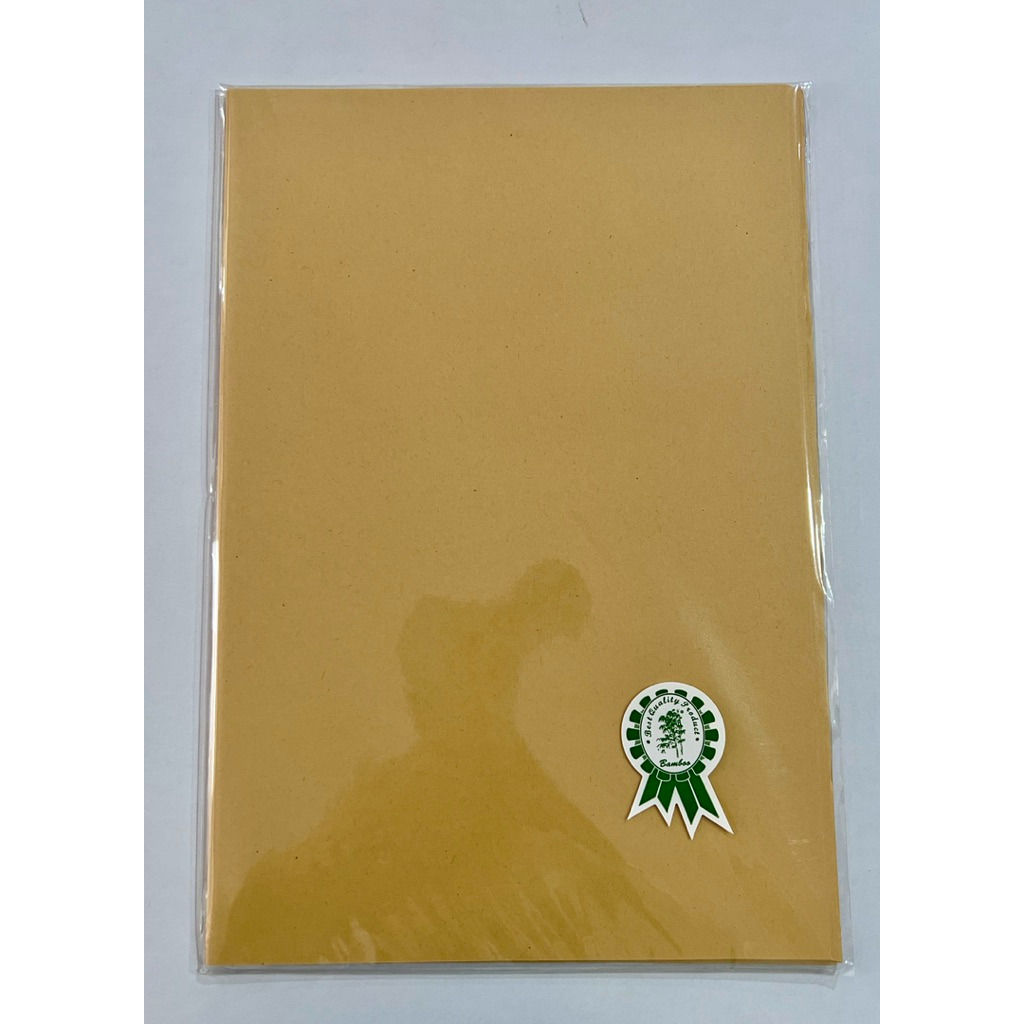 

SAMPUL BUKU POLOS COKLAT BAMBO Size boxy/panjang ISI 20lbr