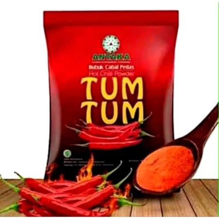 

ANTAKA TUM TUM BUBUK CABAI PEDAS 100GR / ANTAKA HOT CHILI POWDER 100GR