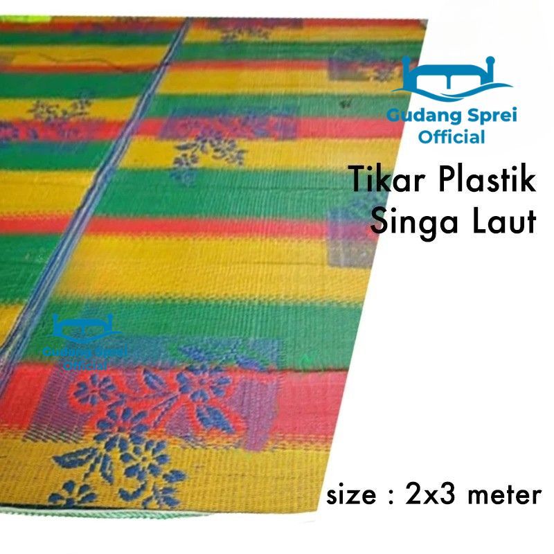 Tikar Plastik Lipat Singa Laut 2x3 Meter / Tikar Anyam