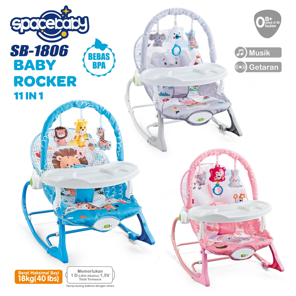 BOUNCER SPACE BABY 10 In 1 ZX 1803 SB 1805 SB 1806 8630 8610 / SUGAR BABY 10 IN 1 ROCKER / MUSIC & S