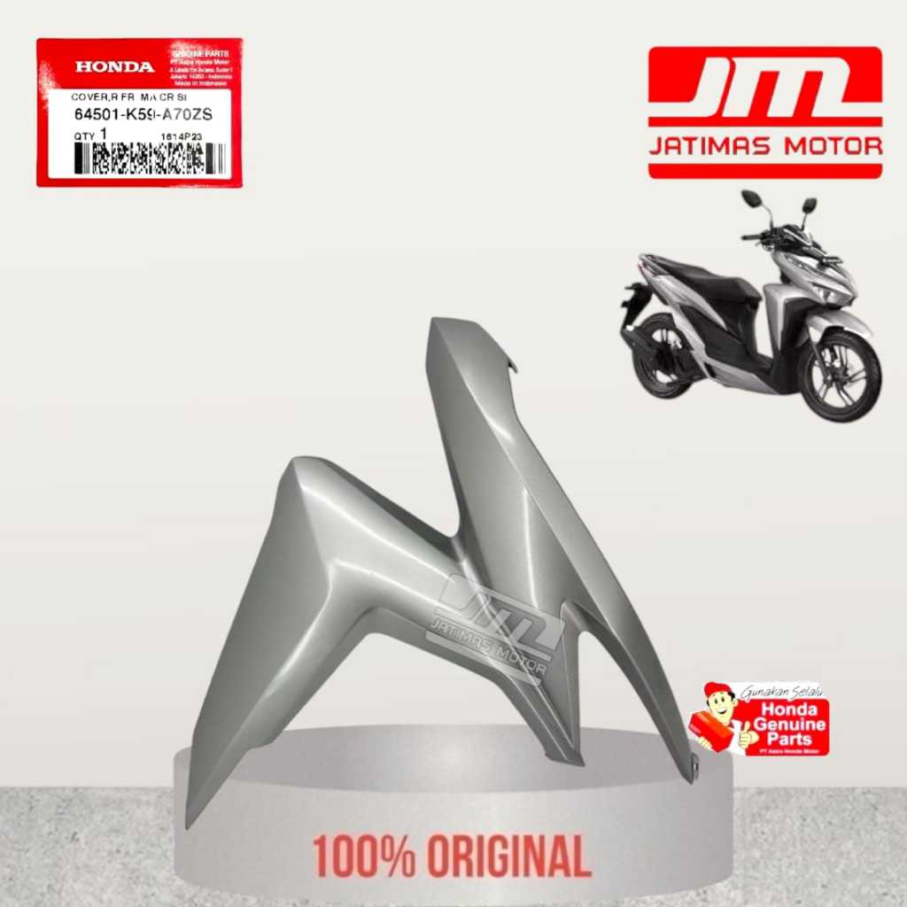 64501-K59-A70ZS 64601-K59-A70ZS Cover Sayap Vario 125 150 Led 2018-2022 Silver