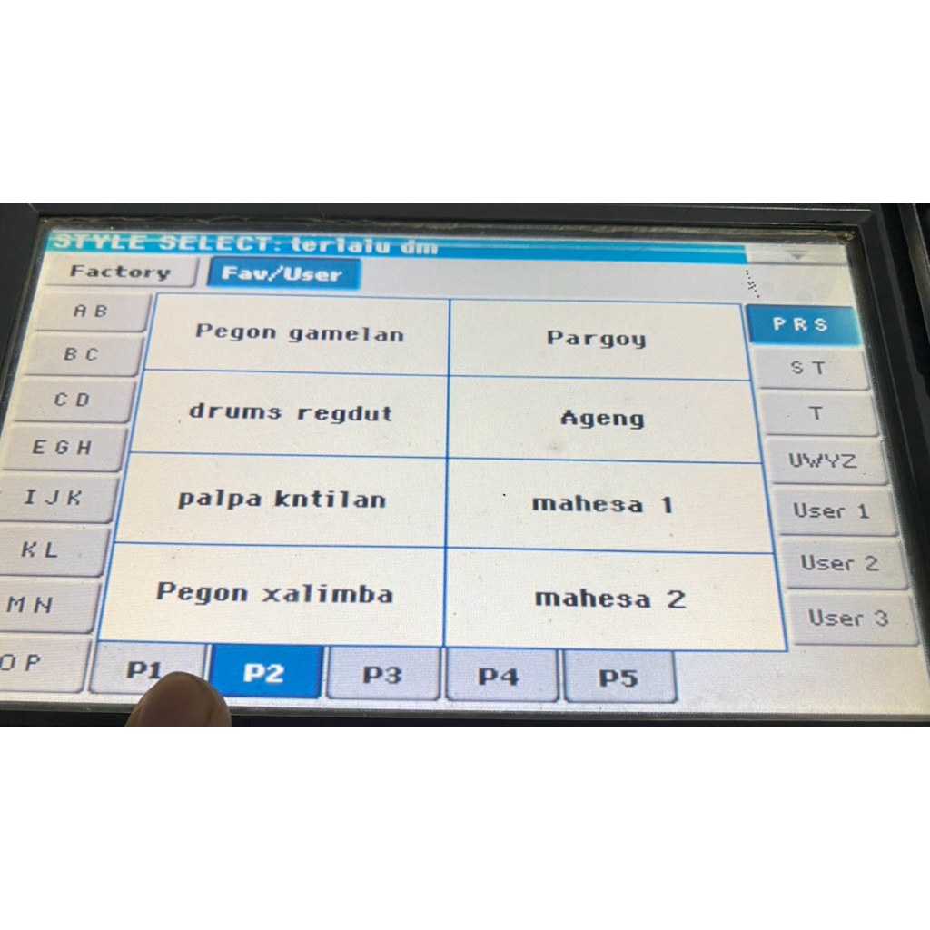 Sampling style korg pa600