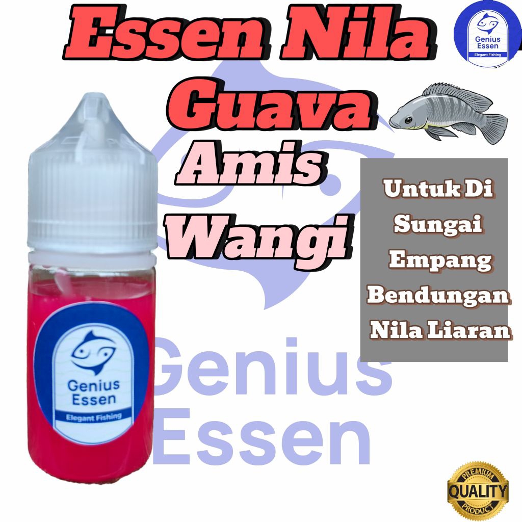 Essen Ikan Aroma Guava Amis wangi Essen Ikan Nila Liaran Essen Ikan Nila Media Lumut Essen Ikan Nila