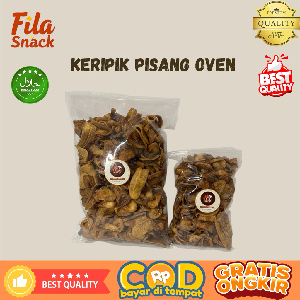 

Keripik Pisang Oven 200gr / 500gr – Manis Alami, Renyah, Lebih Sehat!