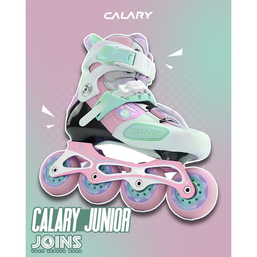 Sepatu Roda Inline Skate Calary Carbon Pink White