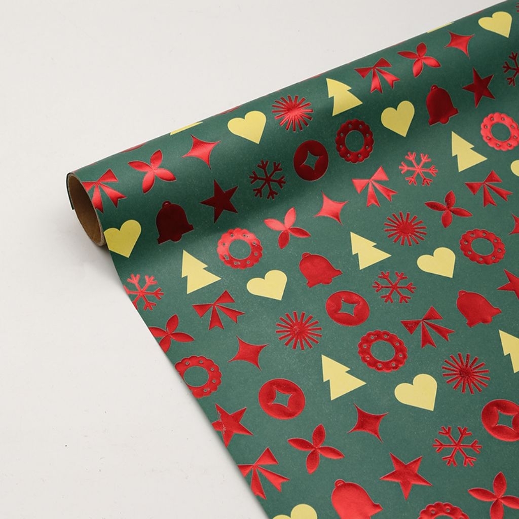 

[38x50 KERTAS KADO NATAL EMBOSS] Kertas Kado Natal, Merry Christmas, Packaging Natal, Hiasan Natal