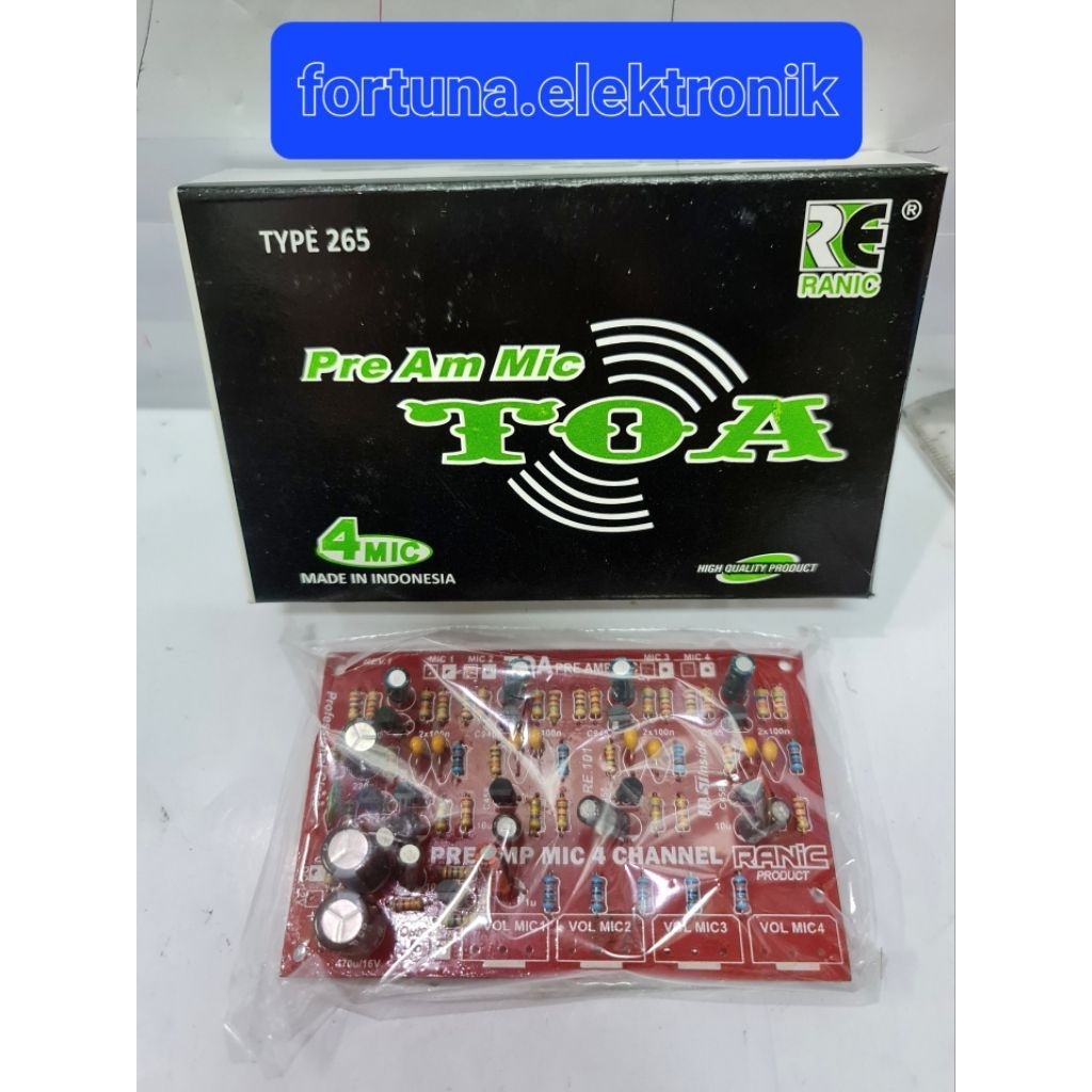RANIC KIT PRE AM MIC TOA 4CHANEL MODEL TOA TYPE (265)