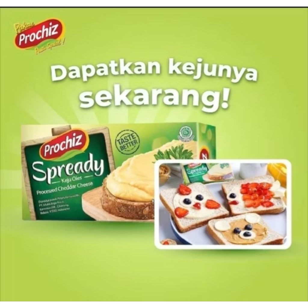 

Prochiz Spready Keju Oles 160g processed cheddar cheese