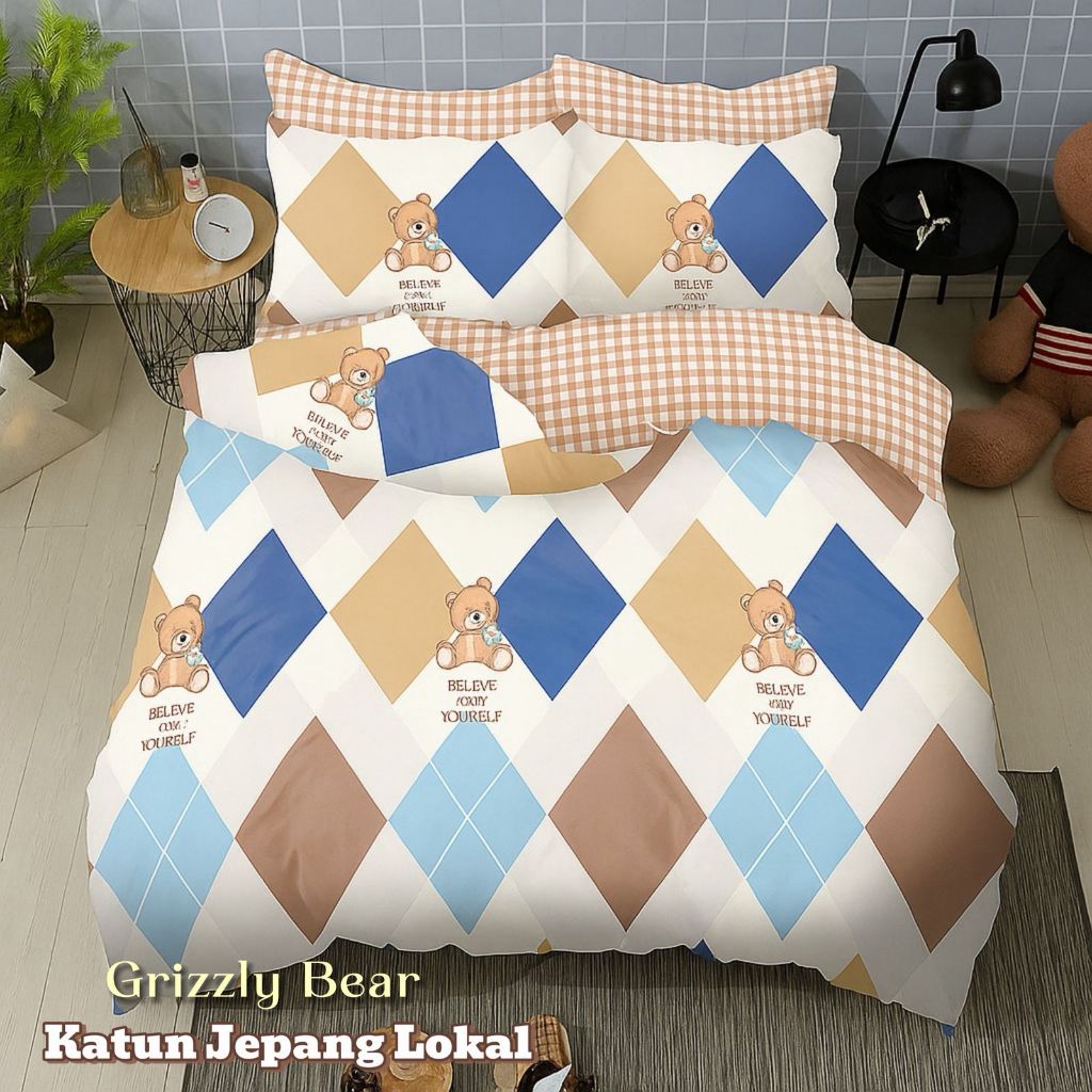 Sprei Set Katun Jepang Lokal Cvc Premium Motif Anak NOT Bedcover 120x200 160x200 180x200 200x200 / S