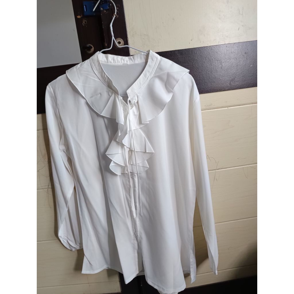 preloved blouse sifon putih