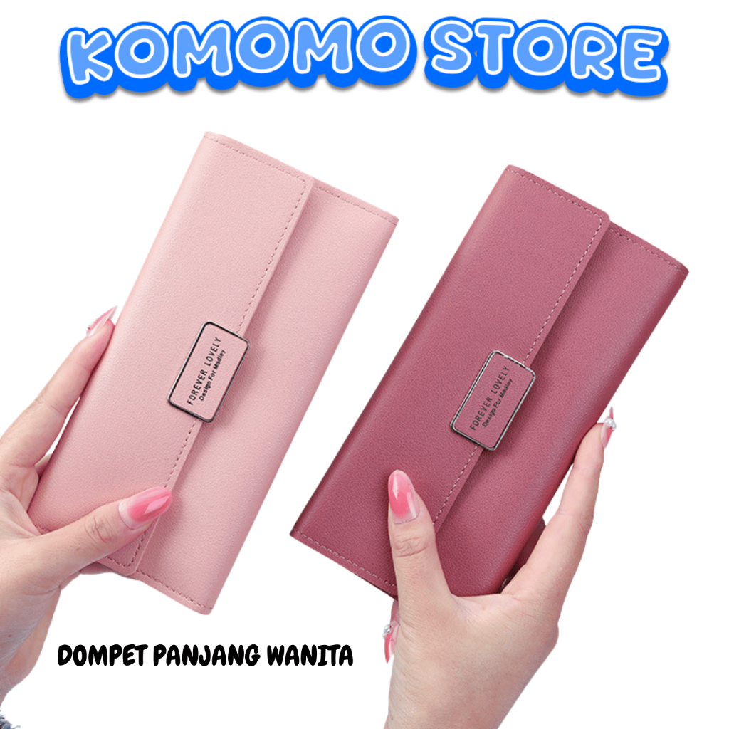 KMM DOMPET PANJANG WANITA AK1006 DOMPET WANITA PANJANG DENGAN TALI PENDEK IMPORT