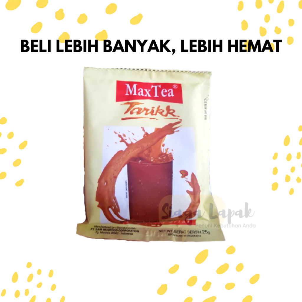 

Max Tea Tarik ECERAN 1 SACHET Teh Krimer Gula Susu [BELI BANYAK LEBIH MURAH]